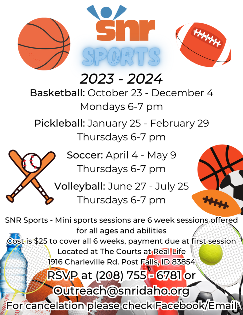 Events Calendar Information - Specialized Needs Recreation