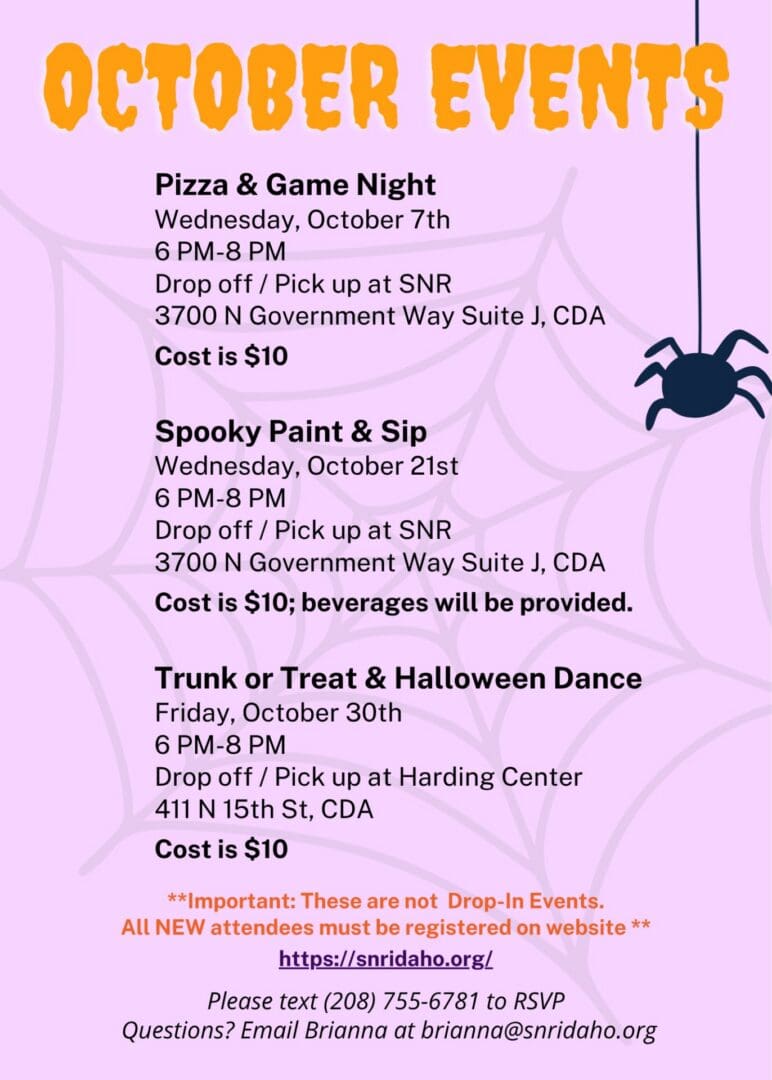 October Events